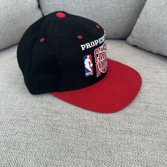 Vintage 90's Proplayer Chicago Bulls Snapback Hat NBA Eastern Conference Goat - Picture 2 of 5